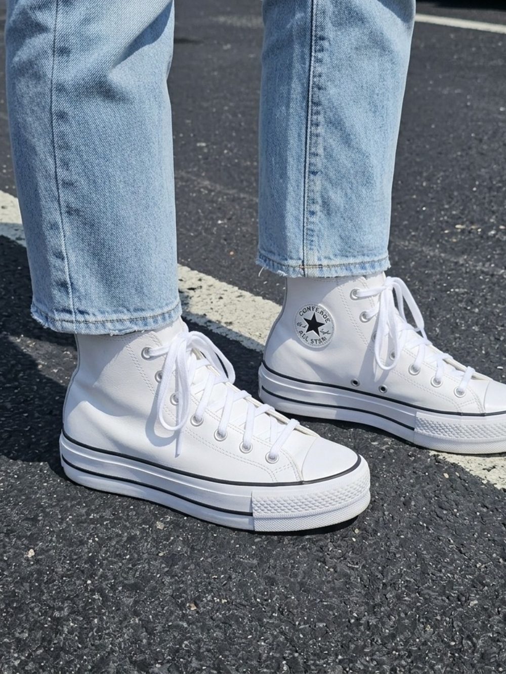 Converse Chuck Taylor All Star Platform High-Top Sneakers - White